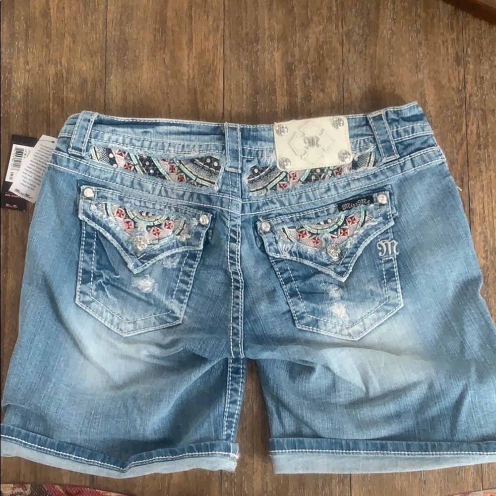Miss me blue jean shorts